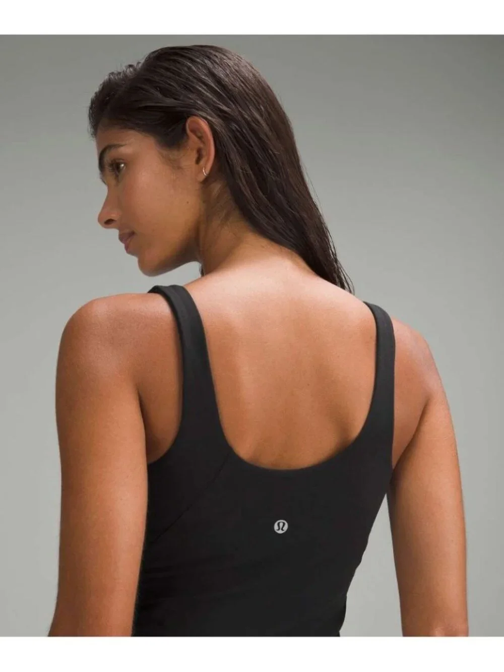 lululemon Align Tank Top Black Size 6 Nulu Built In Bra Yoga LW1DTWS